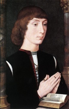  land - Junger Mann am Gebet 1475 Niederländische Hans Memling